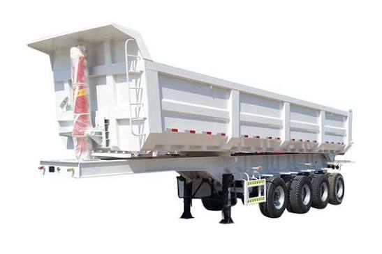 Semi-remorque benne arrière