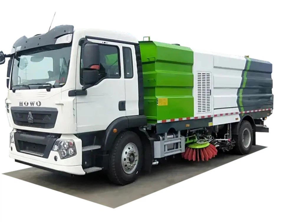 Camion balayeuse routière